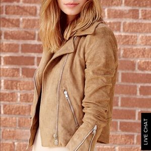 Tan suede Moto jacket
